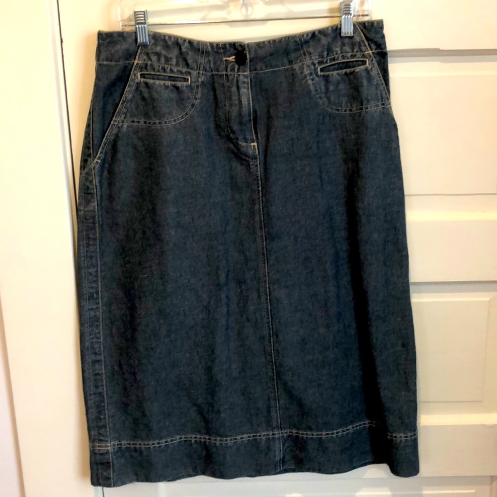 Calvin Kline Jeans denim jean pencil skirt 8